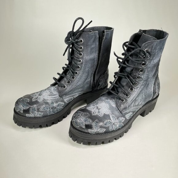 CAFèNOIR Women's Ankle boots In Black/Gray US 7 - Picture 2 of 6